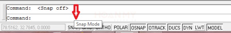 Tắt Snap mode đi bằng cách bấm F9