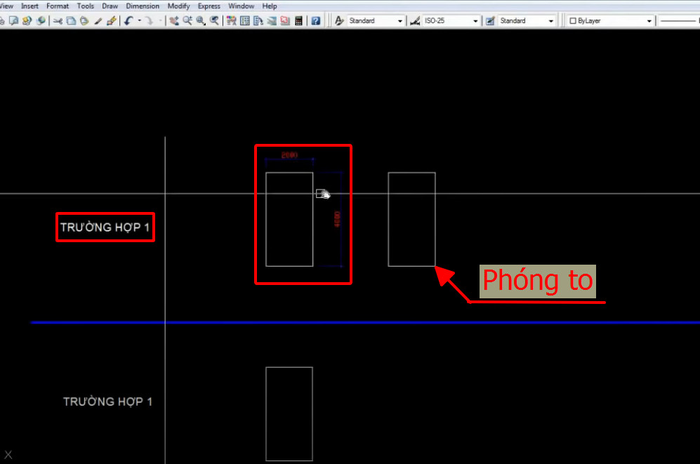 Lệnh Scale trong CAD là lệnh được sử dụng để thu nhỏ hay phóng to