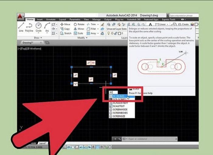 Lợi ích của việc sử dụng lệnh Scale trong AutoCAD cho quy trình thiết kế và vẽ?