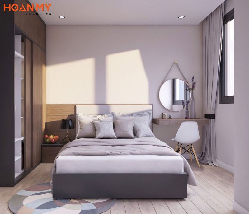 Phòng ngủ với màu sắc nội thất đồng bộ