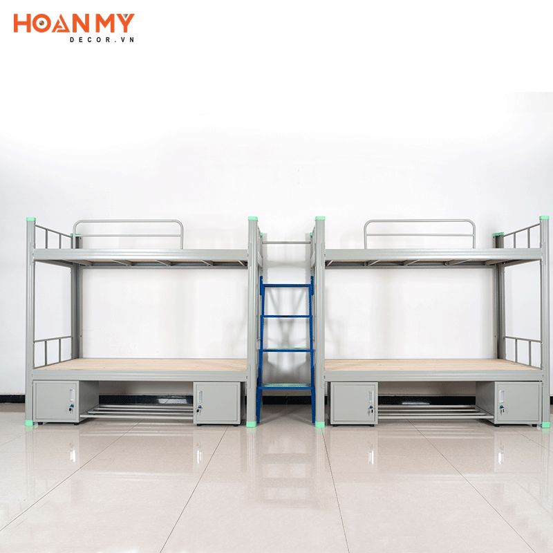 Mẫu giường đơn giản được sử dụng trong các ký túc xá