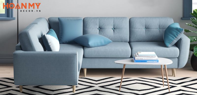 Ghế sofa màu xanh dương đẹp