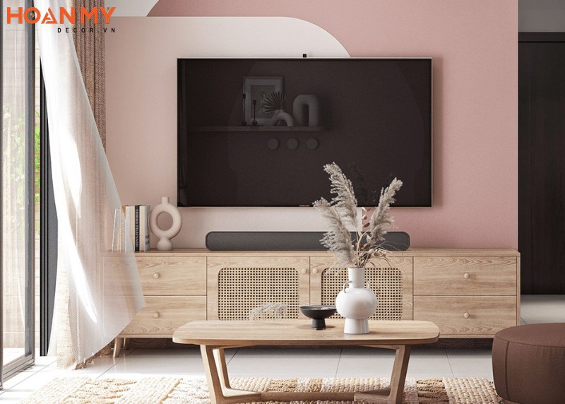 Lựa chọn màu sắc mộc mạc gỗ tự nhiên tinh tế cho không gian phòng khách
