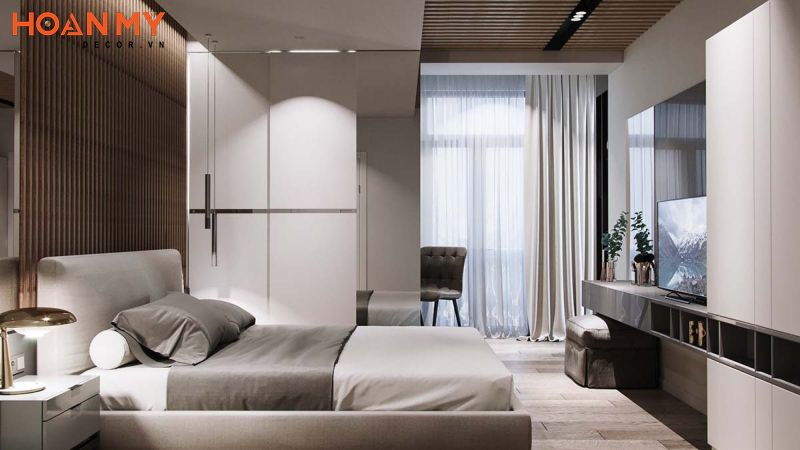 Báo giá nội thất phòng ngủ chính chung cư 100m2