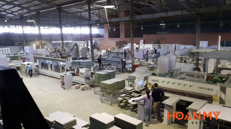 Nhà máy sản xuất nội thất Hoàn Mỹ Decor với tổng diện tích hơn 3000m2