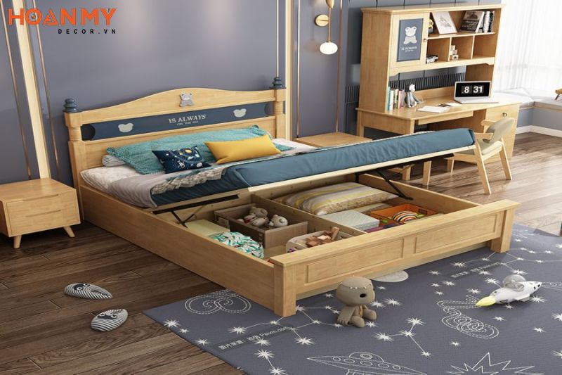Các mẫu thiết kế phù hợp cho bé trai với những món đồ nội thất gỗ tự nhiên