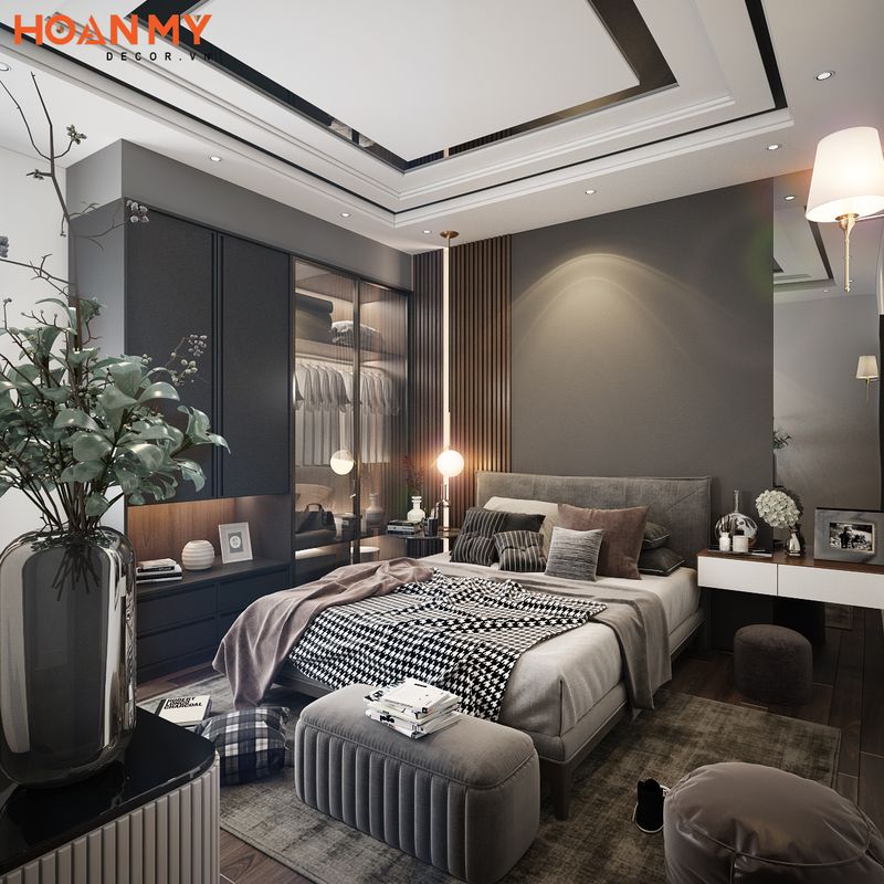 Phòng ngủ 3 với không gian cực kỳ rộng rãi nội thất nhỏ gọn tinh tế