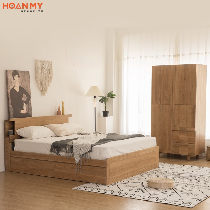 Giường ngủ gỗ có ngăn kéo giá rẻ đẹp