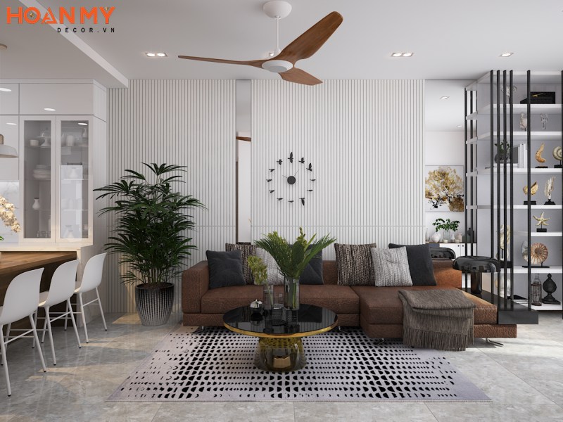 Thiết kế nội thất căn hộ Imperia Smart City 2 phòng ngủ phong cách hiện đại