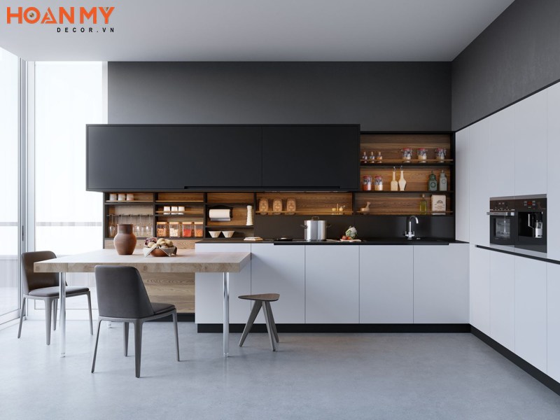 Chọn tủ bếp phù hợp với không gian và phong cách nội thất