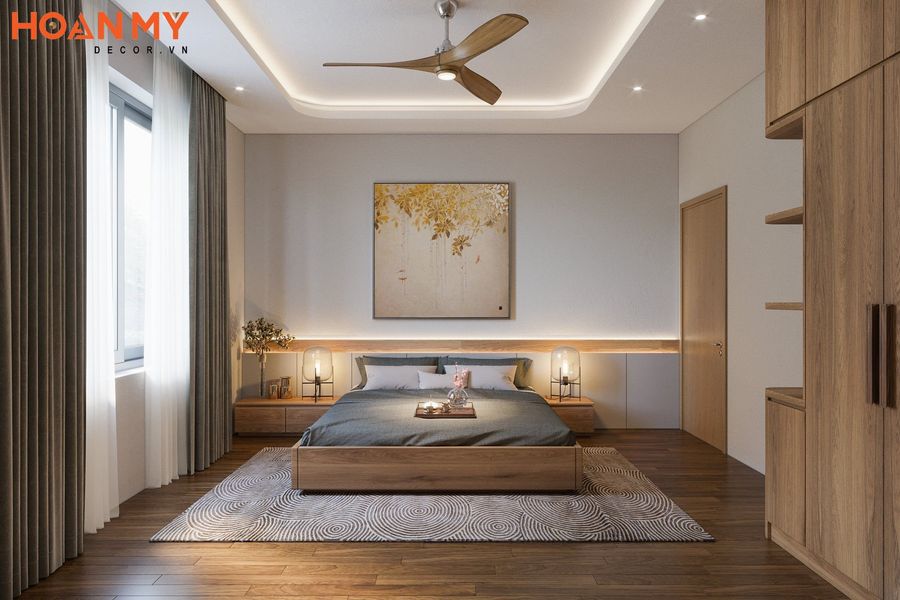 Phòng ngủ được thiết kế ấn tượng tận dụng triệt để nguồn ánh sáng tự nhiên - Phòng ngủ 2