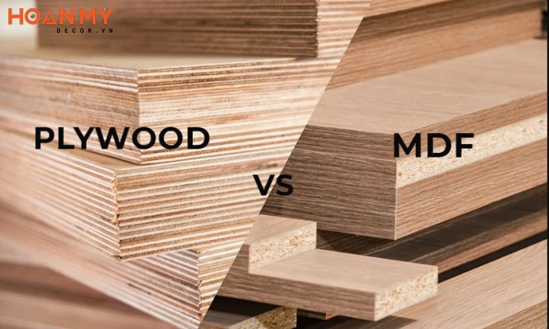 So sánh gỗ Plywood và MDF