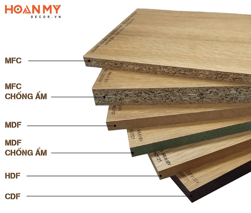 Các loại cốt gỗ công nghiệp hiện nay