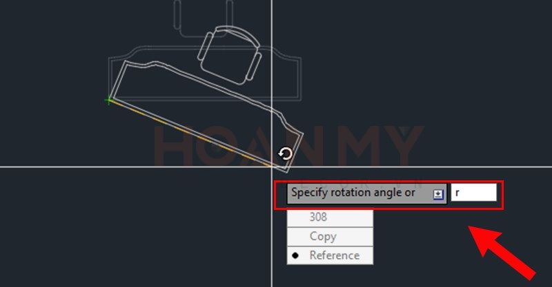 Nhập R -> Reference -> Ấn Space