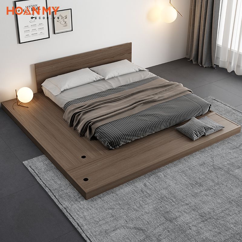 Đây là loại giường ngủ được thiết kế dạng không chân và được đặt trực tiếp xuống sàn nhà