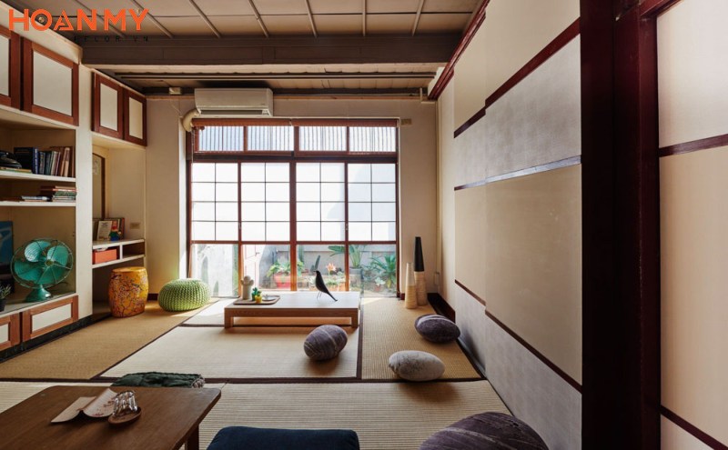 Phòng khách ngồi bệt kiểu Nhật sang trọng
