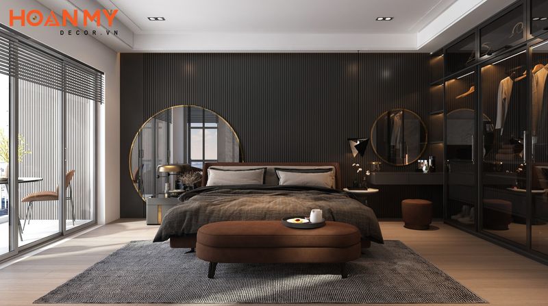 Thiết kế không gian phòng ngủ ấn tượng tinh tế sang trọng cao cấp