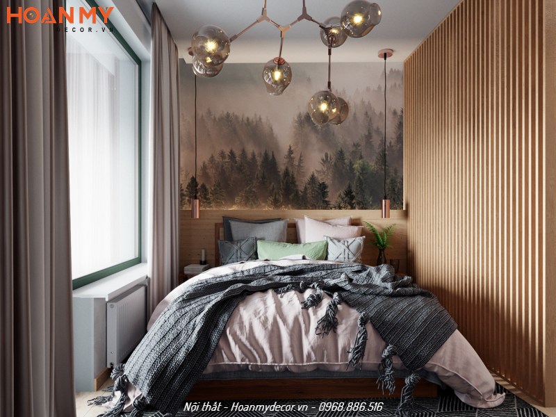 Thiết kế phòng ngủ căn hộ theo phong cách Scandinavian