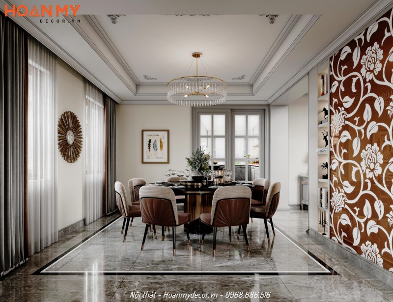 Thiết kế nội thất phòng bếp căn hộ theo phong cách Luxury