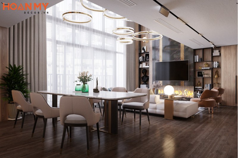 Căn hộ Penthouses 2 tầng sang trọng theo phong cách Luxury