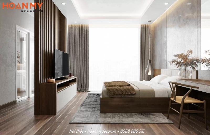 Các mẫu thiết kế, thi công phòng ngủ rộng 25m2 đẹp hiện đại nhất cho các thành viên trong gia đình
