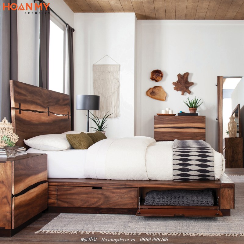 Giường ngủ sử dụng cốt gỗ Plywood An Cường