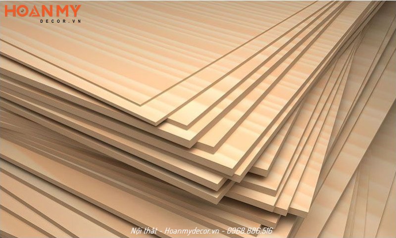 Ván plywood phủ melamine cóp khả năng chịu nước tốt