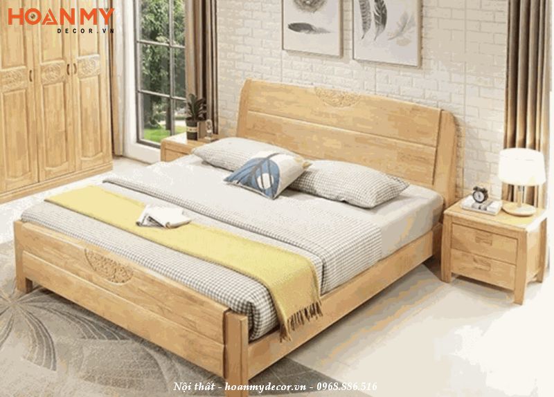 giường ngủ gỗ Tần Bì