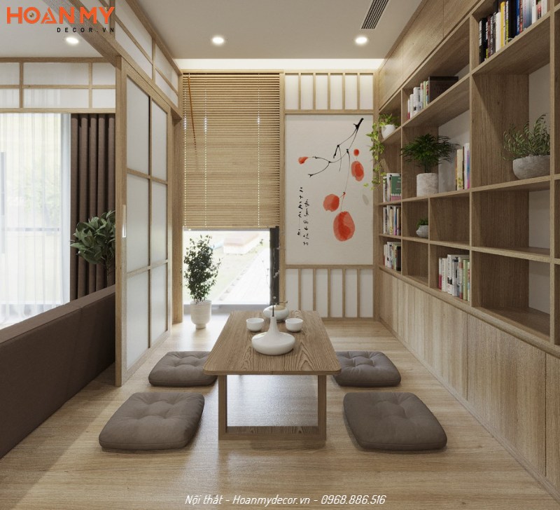 Mẫu căn hộ 1 phòng ngủ cho thuê theo phong cách tối giản kiểu Nhật - Hình 3