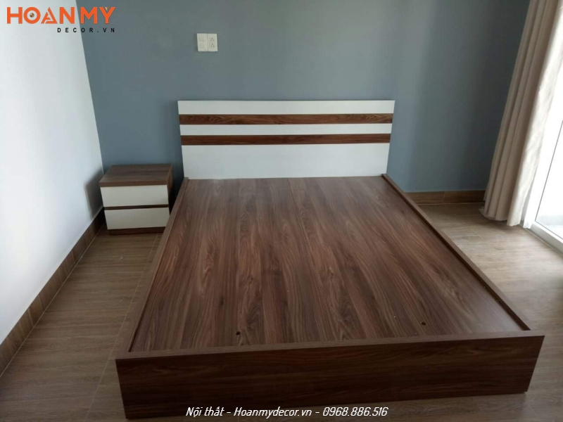 Mẫu giường gỗ công nghiệp MFC