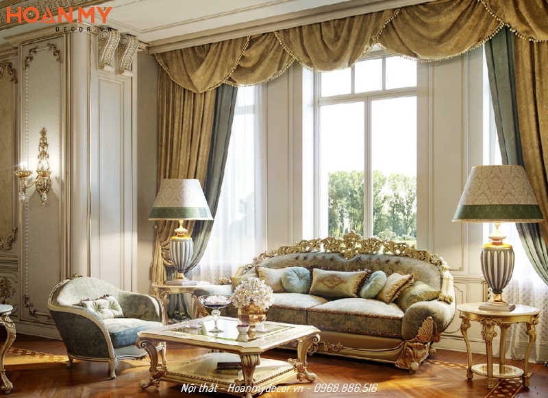 Bộ sofa sang trọng với các đường nét vô cùng tinh tế và thẩm mỹ