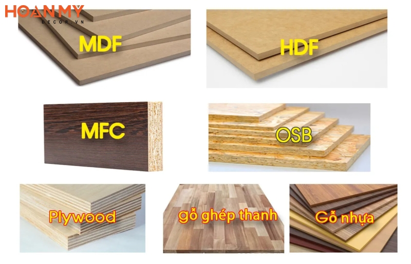 Gỗ công nghiệp có đa dạng các dòng gỗ với đặc tính khác nhau