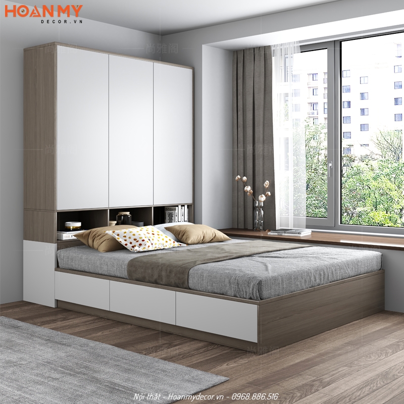 Giường ngủ gỗ công nghiệp đẹp, đa dạng kiểu dáng