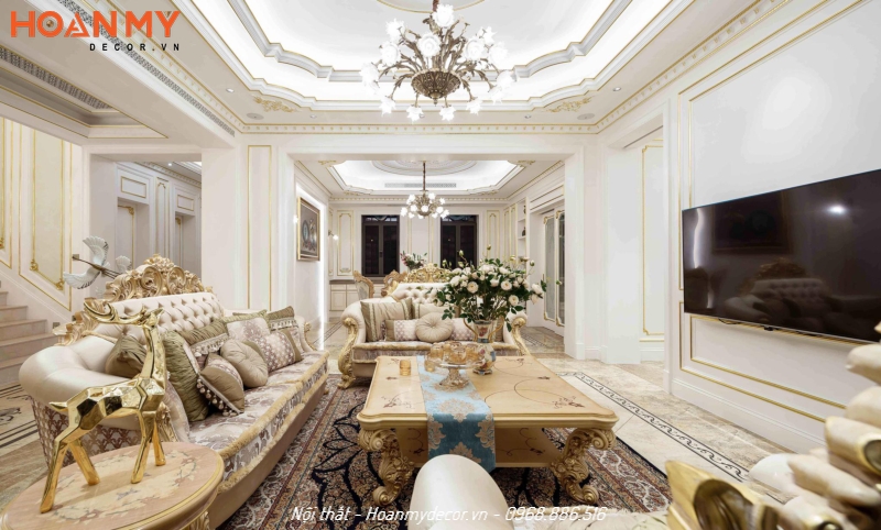 Phong cách nội thất Luxury kết hợp tân cổ điển thời thượng