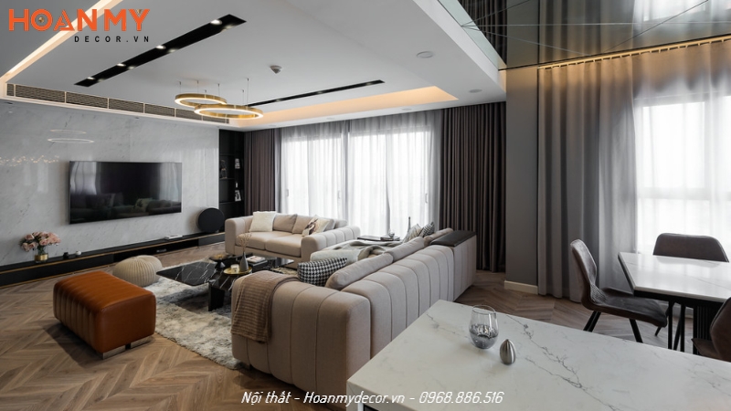 Thiết kế nội thất chung cư BRG Diamond Residence 4 phòng ngủ