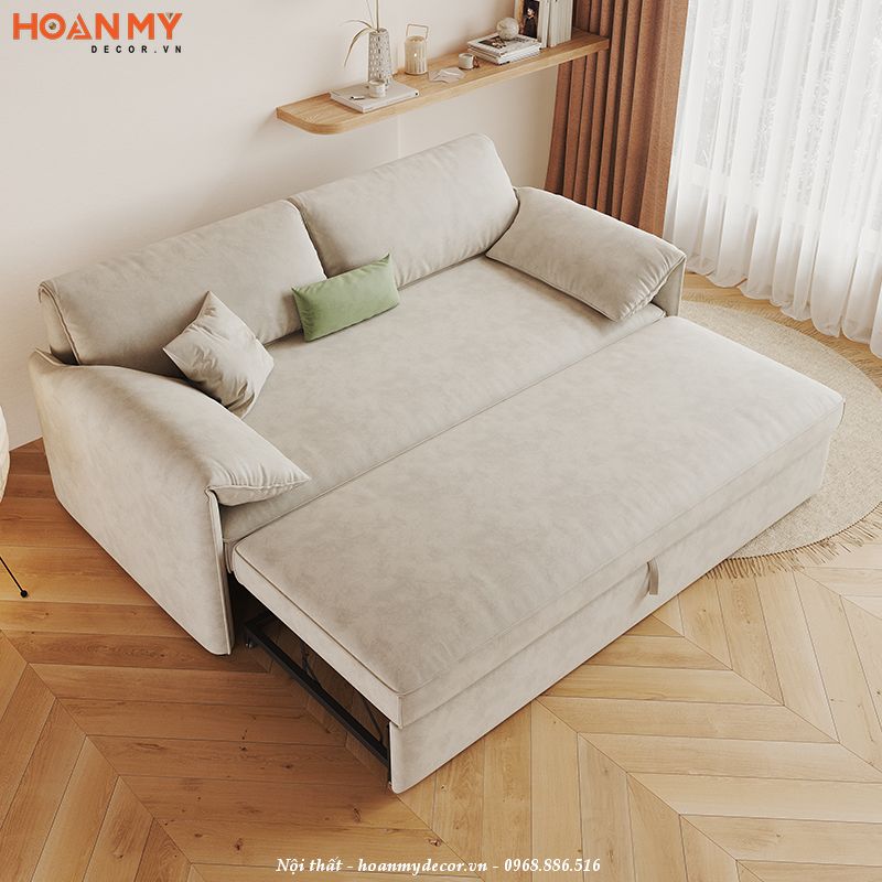 Mẫu giường ngủ thông minh kết hợp sofa sáng tạo, độc đáo