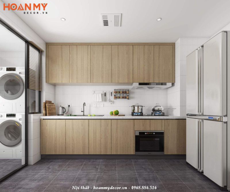 Tủ bếp cần có kích thước phù hợp với không gian và người sử dụng