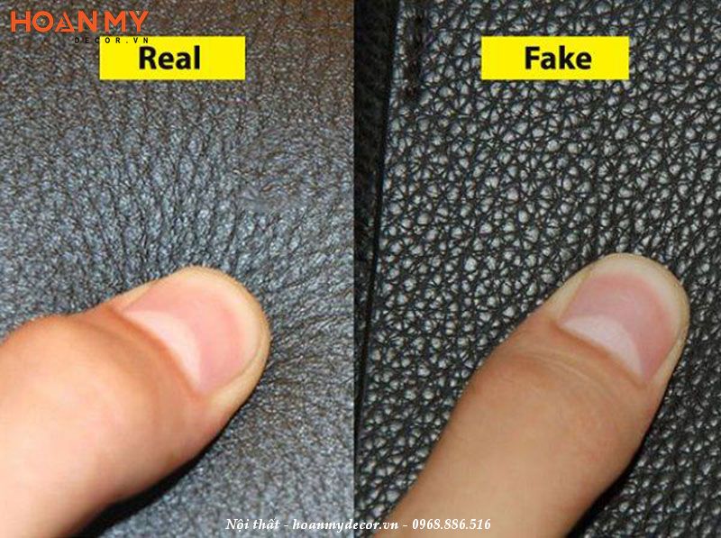 Khi bạn uốn cong một mảnh da, da thật thường có tính đàn hồi