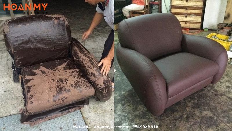 Thi công bọc ghế sofa đẹp