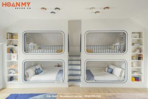 Giường tầng là một giải pháp tuyệt vời cho các gia đình có nhiều thành viên