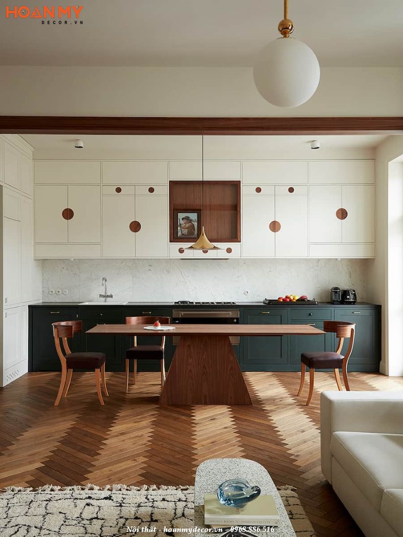 Thiết kế phòng bếp theo phong cách nội thất Mid Century