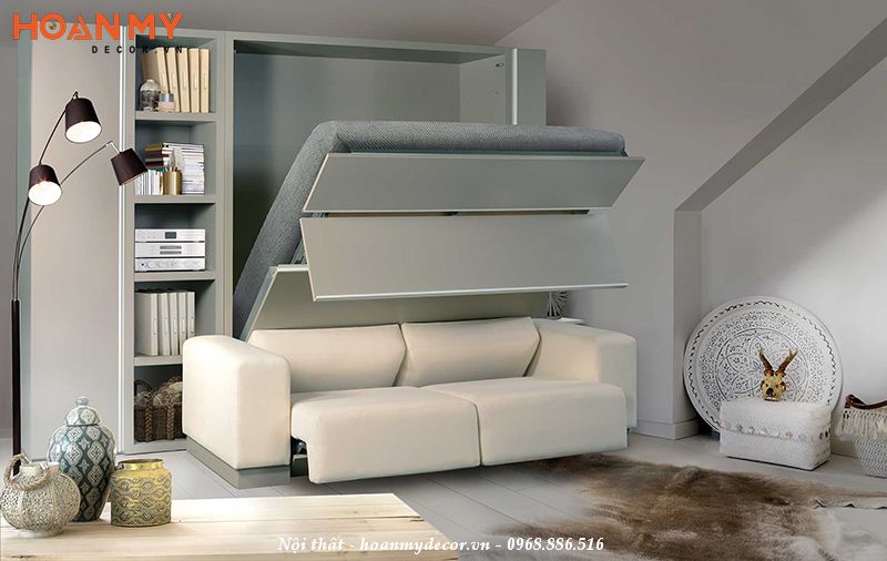 Bộ sofa kết hợp giường ngủ thông minh gấp gọn
