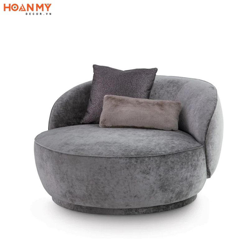 Ghế sofa thư giãn màu xám decor đẹp