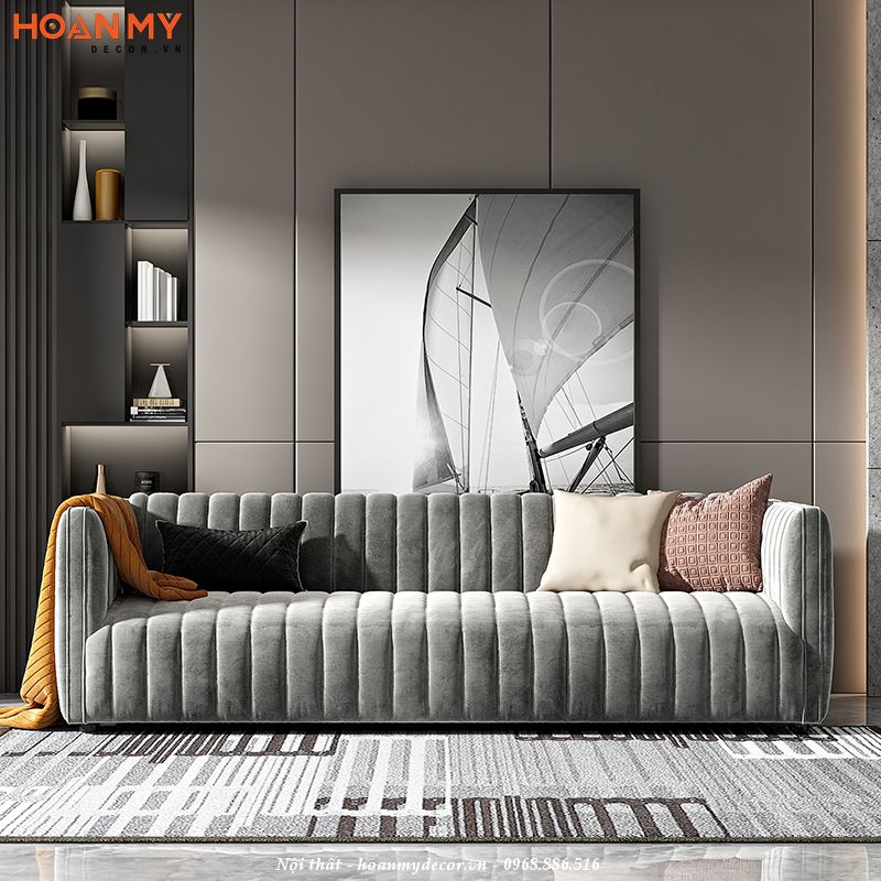 Ghế sofa màu xám độc đáo