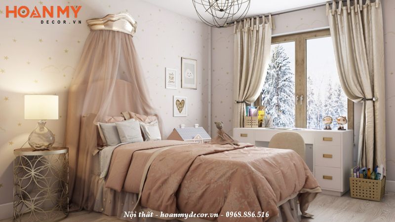 Sử dụng vải mềm mại như len, lụa hoặc vải cotton để làm rèm cửa, ga giường
