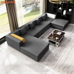 Sofa chữ U có sự đa dạng về kích thước, chất liệu và màu sắc