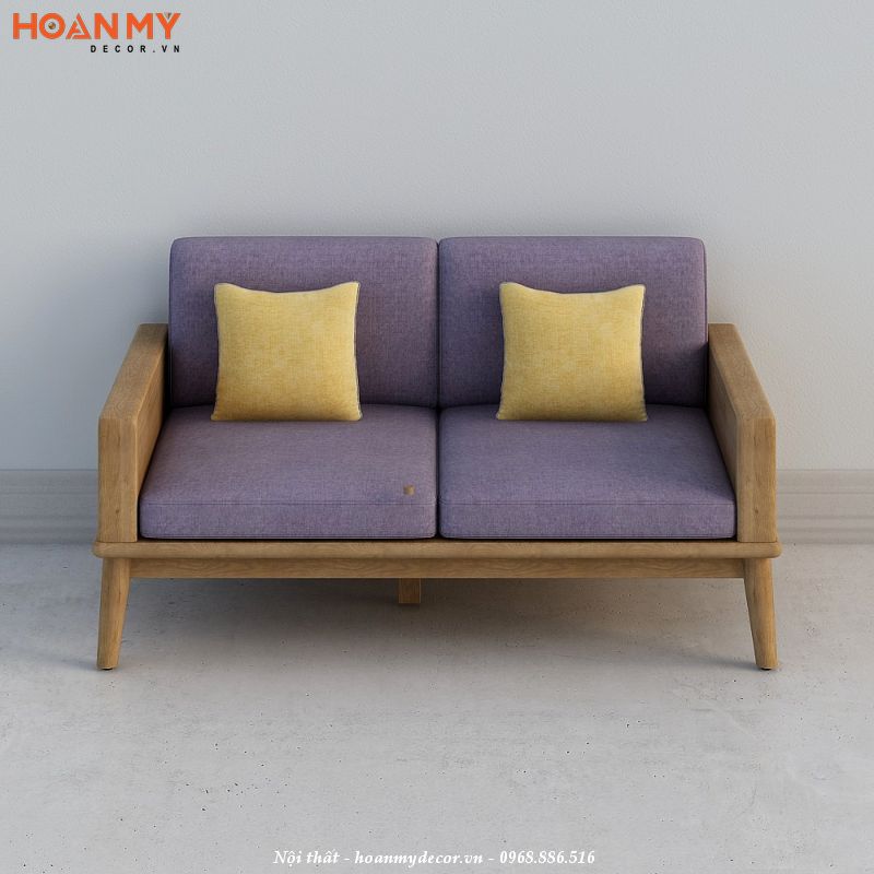Ghế sofa đôi phong cách Scandinavian