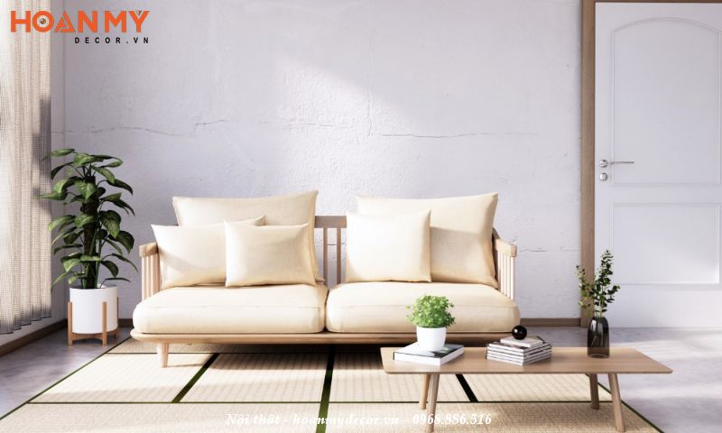 Sofa bệt kiểu Nhật phù hợp với phong cách nội thất Nhật Bản truyền thống