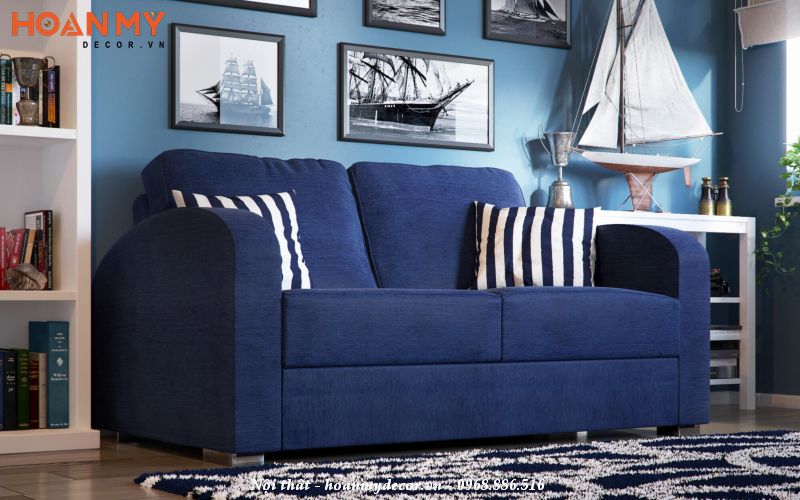 Ghế sofa màu xanh dương