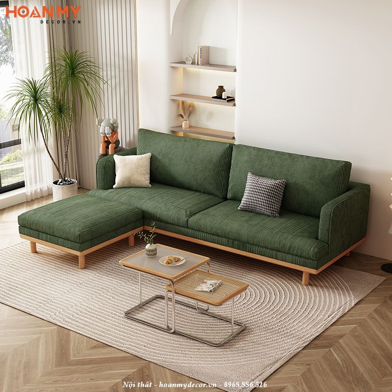 Sofa góc xanh rêu